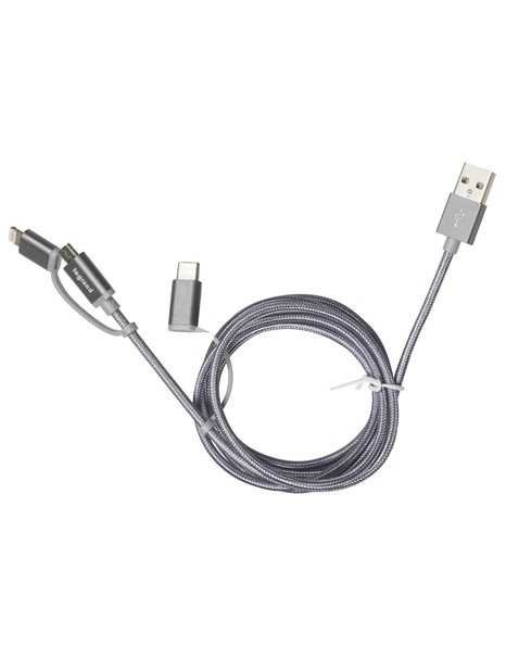 Καλώδιο USB A-MicroUSB/USB C/Light