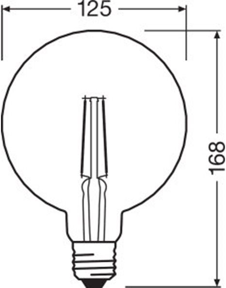 Λάμπα LED Κουκουνάρι 4,5W 470lm E27 230V 360° 2500K Θερμό Λευκό Filament