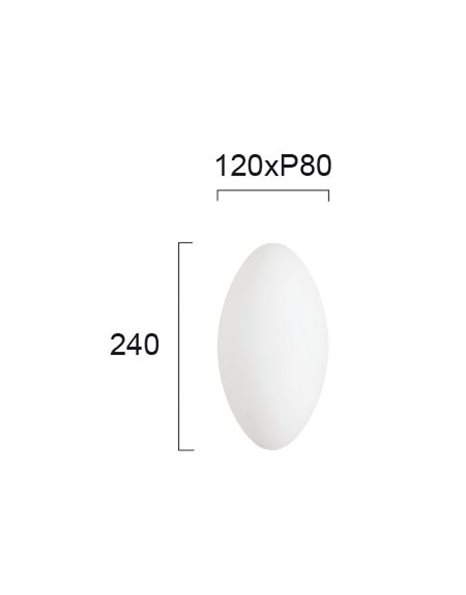 Φωτιστικό απλίκα 1X60W E14 220V Λευκό