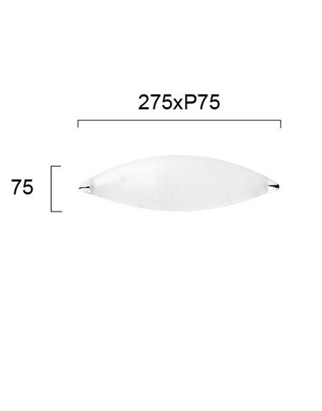 Φωτιστικό απλίκα 1X42W E14 230V IP20 Λευκό