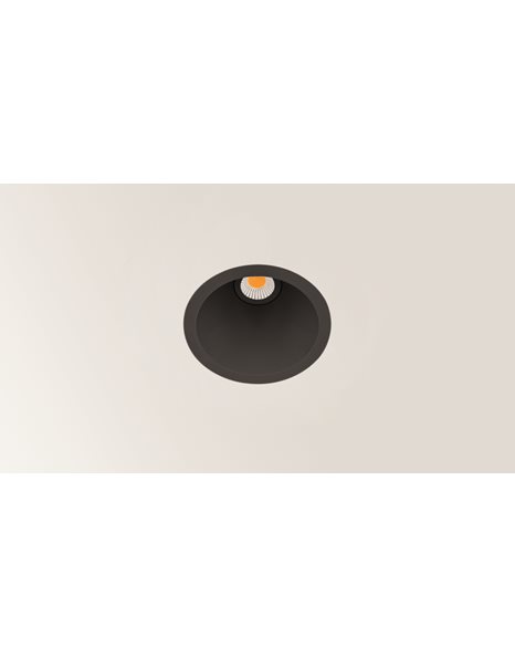Φωτιστικό χωνευτό Spot (S) LED 1X5W 230V IP20 69mm Μαύρο