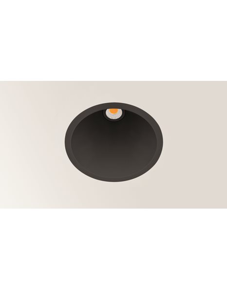 Φωτιστικό χωνευτό Spot (L) LED 1X5W 230V IP20 92mm Μαύρο