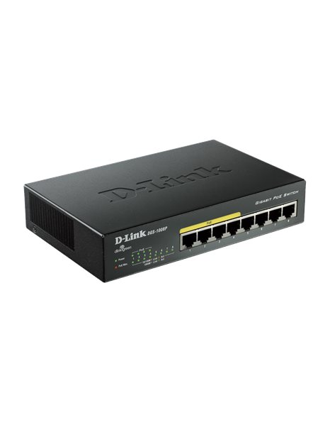 Network Switch 8Ports Gigabit Ethernet PoE
