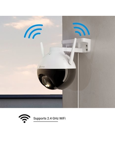 Κάμερα CCTV επίτοιχη έγχρωμη WiFi 1080P IP65