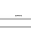Φωτιστικό γραμμικό SLIM LED με Sensor 10W 3000K 220-240V IP20 Λευκό 500mm