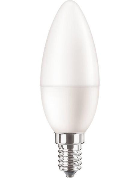 Λάμπα LED Κερί 5W 470lm E14 230V 2700K Θερμό Λευκό