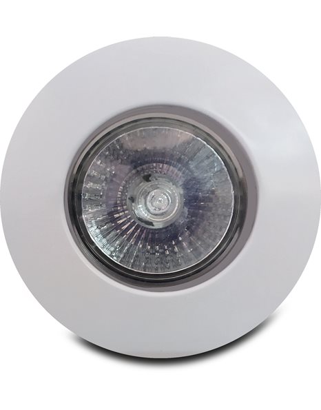 Φωτιστικό χωνευτό Spot Μπετού 1X50W GU10 230V IP20 75mm Λευκό