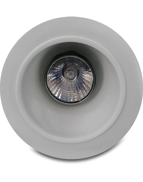 Φωτιστικό χωνευτό Spot Μπετού 1X50W GU10 230V IP20 94mm Λευκό