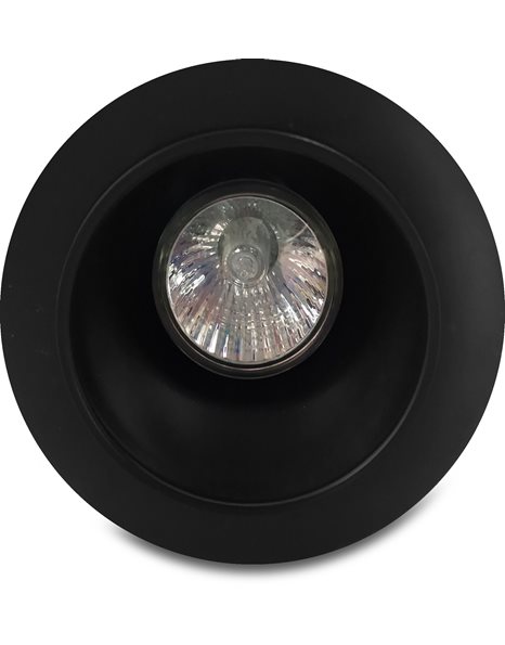Φωτιστικό χωνευτό Spot Μπετού 1X50W GU10 230V IP20 94mm Μαύρο