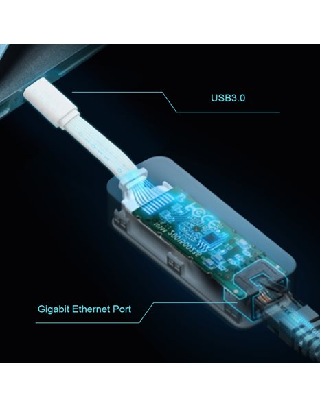 Network Adapter USB3.0 Type-C σε RJ45 Gigabit 1000Mbps Version 2.0