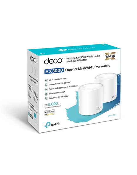 Access Point WiFi 6 2.4GHz and 5GHz 3000Mbps 2τεμ.